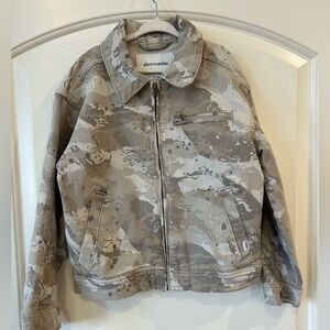Abercrombie & Fitch Kids Camo Denim Jacket size Boys 7/8